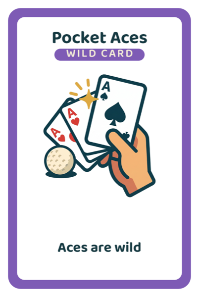 Pocket Aces caddy card