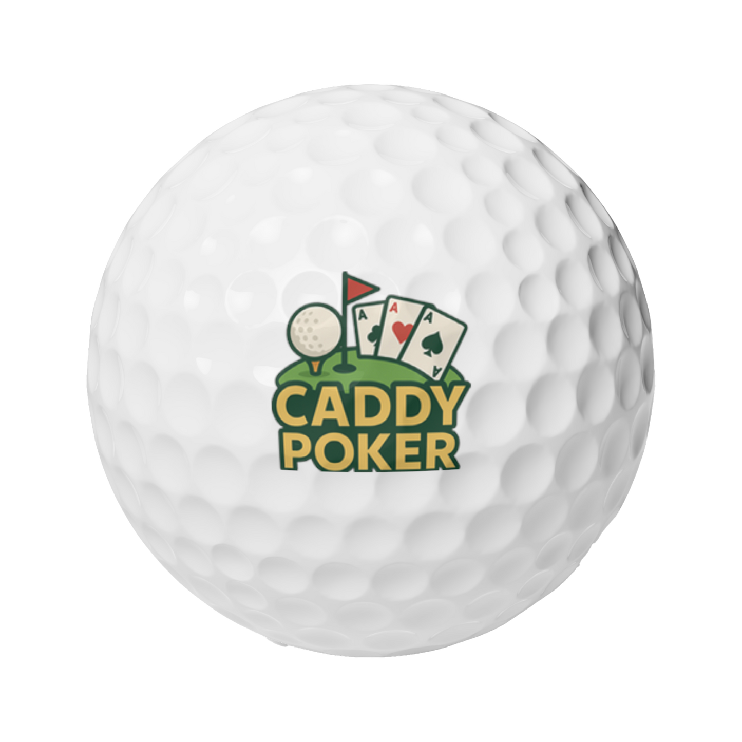 Caddy Poker Golf Balls, 6-Pack Golf Gift