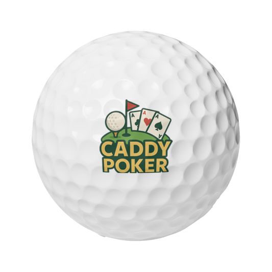 Caddy Poker Golf Balls, 6-Pack Golf Gift